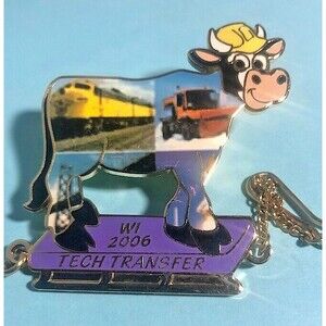 OM,2006 Odyssey of The Minds Wisconsin-Tech Transfer-Painted Cow Truck RR Pin